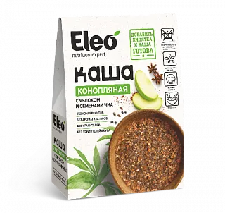 Каша конопляная с яблоком и семенами чиа "Eleo" 200 г