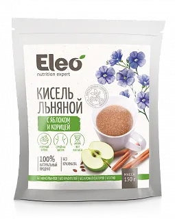 Кисель льняной с яблоком и корицей "Eleo" 150 г