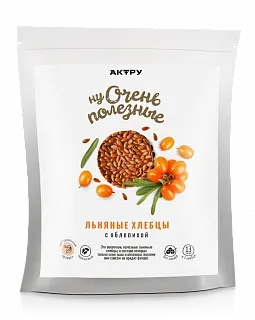 Хлебцы льняные с облепихой "Полезный перекус" 80 г