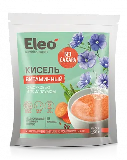 Кисель витаминный с морковью и псиллиумом "Eleo" 150 г