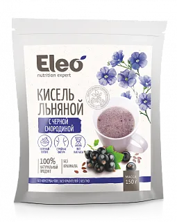 Кисель льняной с черной смородиной "Eleo" 150 г